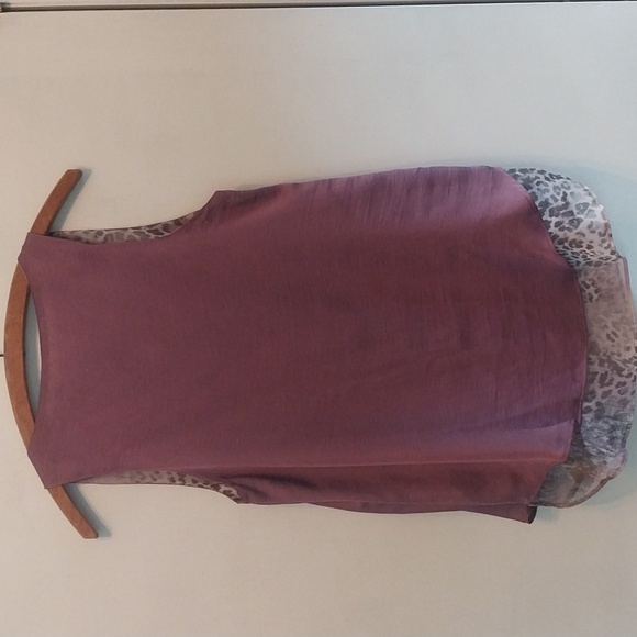 Reversible Animal Print/Purple Tank Blouse - Picture 6 of 6